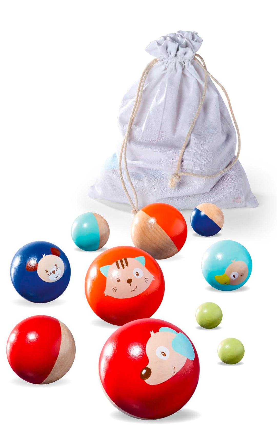 Eichhorn Outdoor Boccia - 100004462 - Kinder Wurfspiel, Spiel bestehend aus 8 Wurfkugeln, Start und