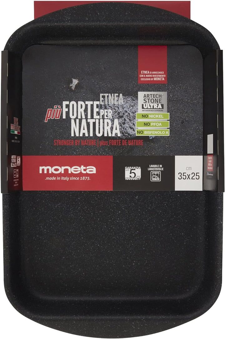 Moneta Etnea Auflaufform 31x23, Aluminum, schwarz, 31 cm, 31 cm