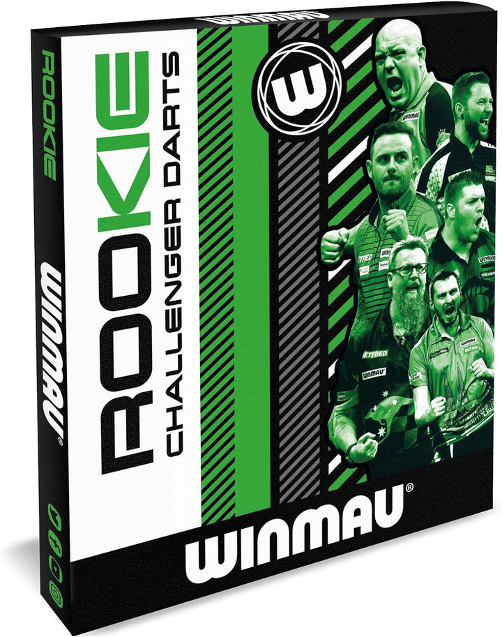 WINMAU Rookie Brass Darts-Set mit Flights, Schäften (Stiele) und exklusivem Dart-Broschüre – erhältl