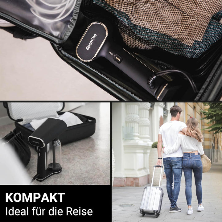 STEAMONE - Steamer Dampfglätter 2000 W, 33 g/min – tragbares Bügeleisen – Kapazität 400 ml – entfern