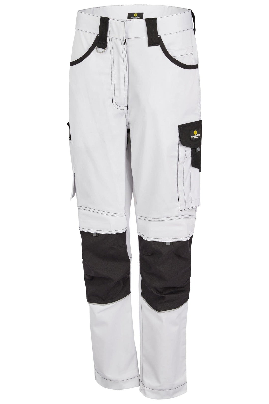 HSW Professional – Lange Arbeitshose für Damen – Modische und leichte Bundhose mit Knietaschen, stra