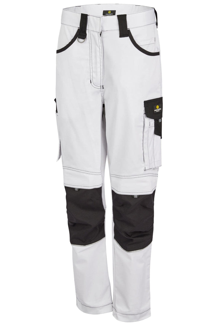 HSW Professional – Lange Arbeitshose für Damen – Modische und leichte Bundhose mit Knietaschen, stra