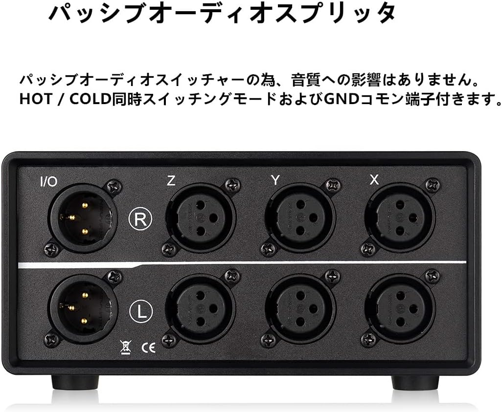 Nobsound 3-IN-1-OUT XLR Audio Switch ; Balanced Audio Converter ; 3-Way Stereo Passive Audio Selecto
