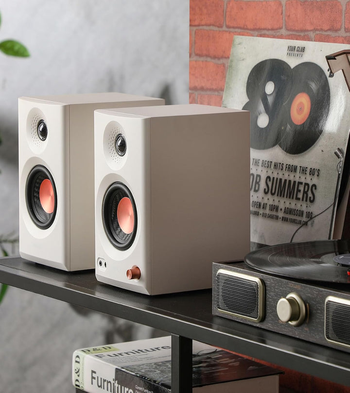 Edifier MR3 Kompakter Studio-Lautsprecher 2.0, Hi-Res Audio, Bluetooth V5.4, physikalische Steuerung