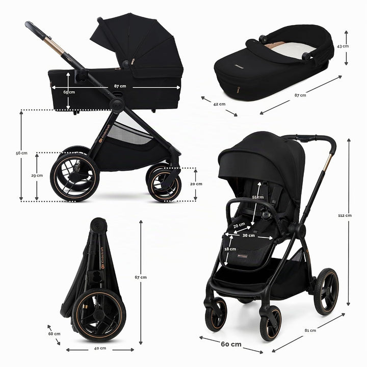 Kinderkraft NEA 2 Kinderkraft buggy von Geburt bis 22 kg, Zusammenklappen mit einer Hand, Liegeposit