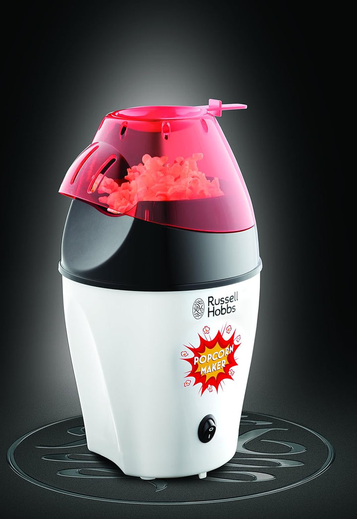 Russell Hobbs Popcornmaschine [Testsieger] Fiesta (Heissluft Popcorn Maker, ohne Fett & Öl, inkl. Me