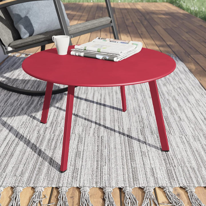 Grand patio Kaffeetisch, Outdoor Tisch, Balkontisch, Premium Stahl, Einfacher Aufbau, Beistelltisch