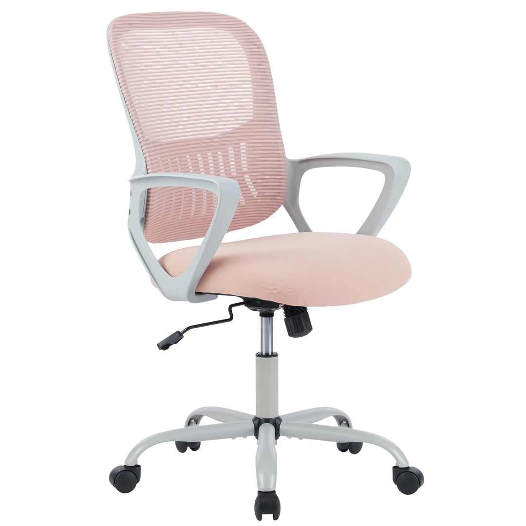 Sweetcrispy Bürostuhl Ergonomisch, Schreibtischstuhl mit Lendenwirbelstütze, Höhenverstellbarkeit St