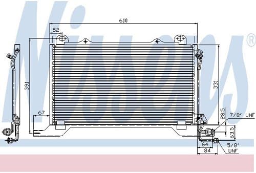 Nissens 94425 Kondensator, Klimaanlage