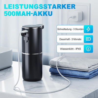 Seifenspender Automatisch,380ml Wandbefestigung Berührungslos Elektrischer Seifenspender mit Sensor,