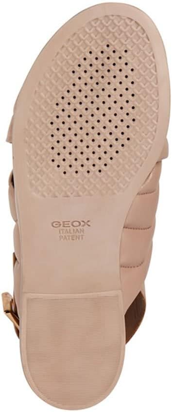Geox Mädchen D Naileen Flat Sandal 36 EU Nude, 36 EU Nude