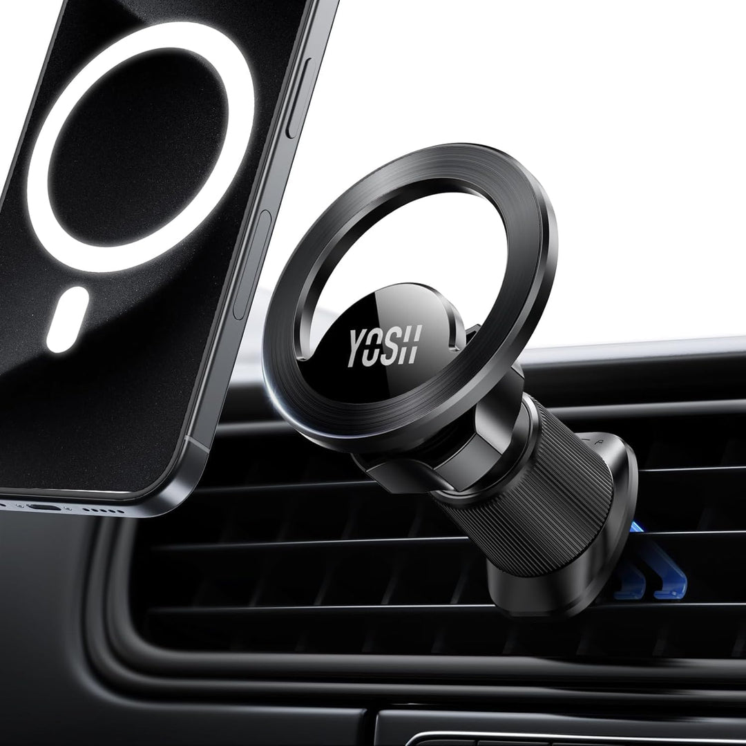 YOSH für MagSafe Autohalterung Lüftung, NEU Leichtbauweise Magnetische Auto-Telefonhalterung, 360° d