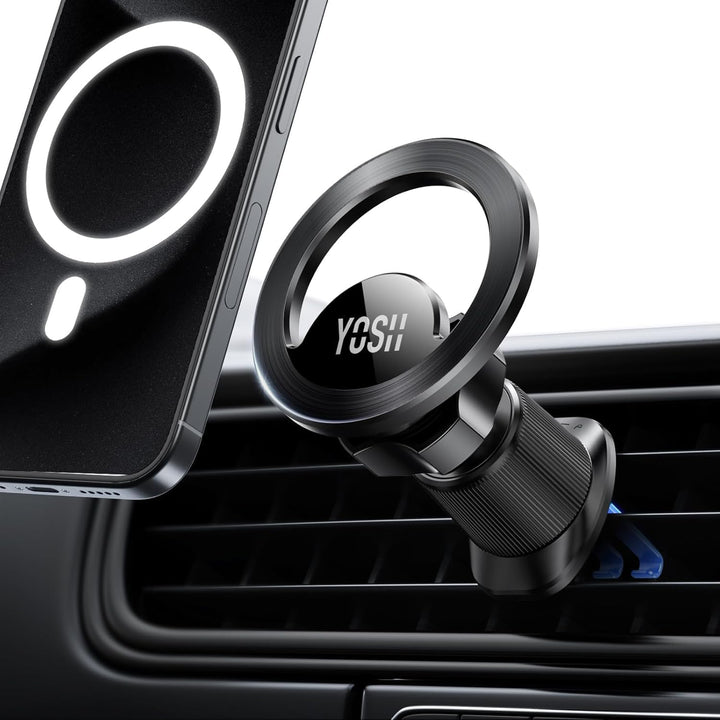 YOSH für MagSafe Autohalterung Lüftung, NEU Leichtbauweise Magnetische Auto-Telefonhalterung, 360° d