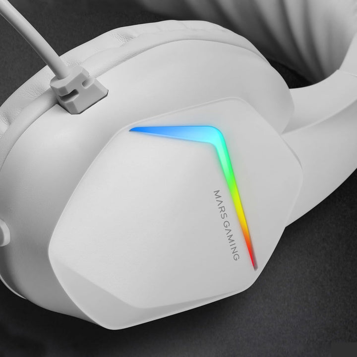MARSGAMING MCP-RGB3, Pack Gaming-Tastatur Fixed RGB + Gaming-Maus RGB Flow 3200 DPI + Headset Over-E