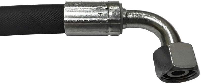 Hydraulikschlauch 10L DN8 2SN | Länge 2600mm | Gewinde M16x1.5 | DKOL90 - DKOL90 | Nenndruck 350 bar