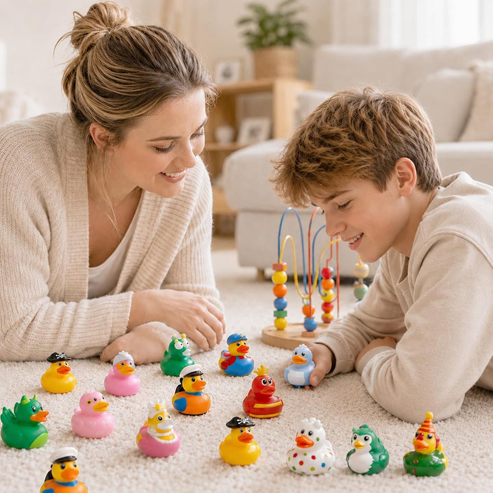 25 Stück Gummi Badeenten,Quietschente, Gummiente (25Pcs), 25pcs