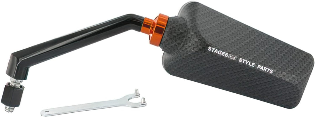 Spiegel Stage6 F1 links M8 Carbon-look matt