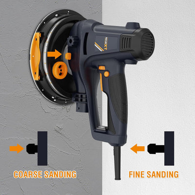 MAXXT Handschleifmaschine für Trockenbau, 810W Elektroschleifmaschine für Wände, 1500-2800RPM variab