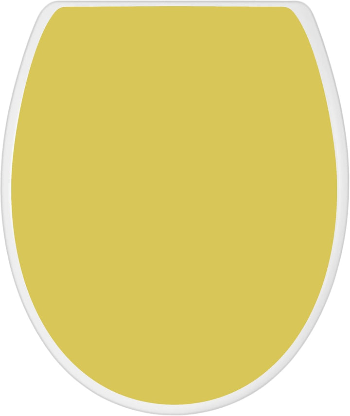 banjado Toilettendeckel mit Absenkautomatik 44,5x37cm - Soft Close Toilettensitz - WC Sitz mit Absen