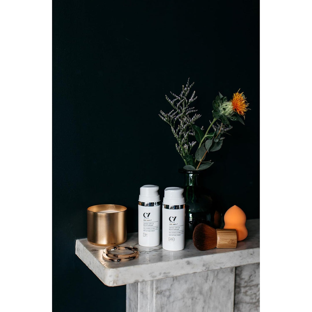 Age Defy+ Getönter Schutz-Moisturizer LSF15 – Leicht, 30 ml | Natürlich getönter Moisturizer von Cha