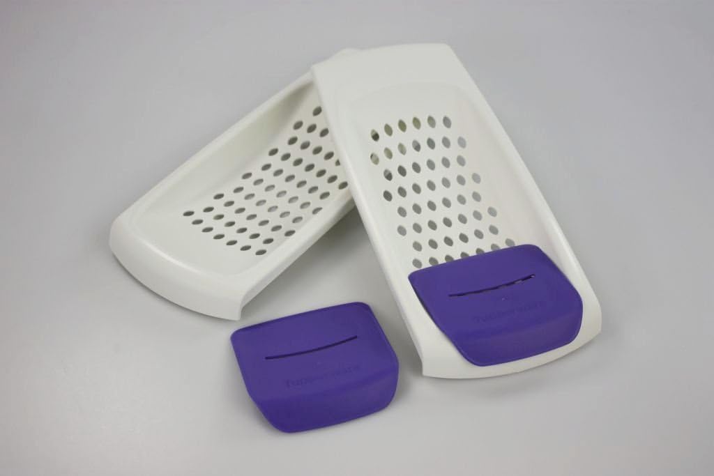 TUPPERWARE Backen (2) weiss P22 Knöpfle Spätzlekönig+Teigspatel Spätzleria 29738