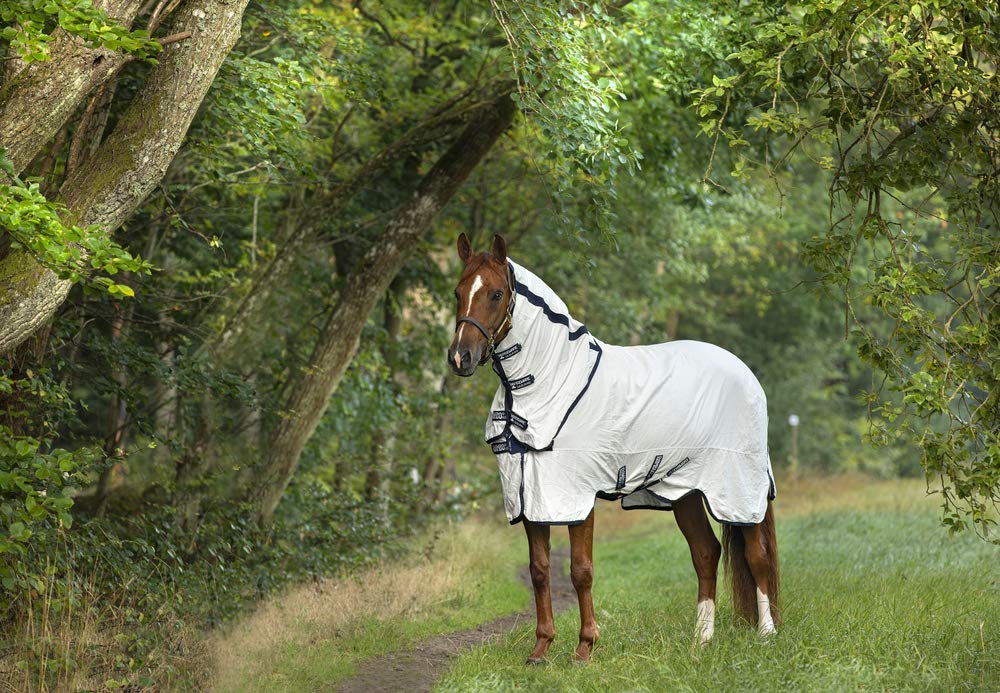 Horseware Rambo Natura Rug 0g - White/Navy 66, 66