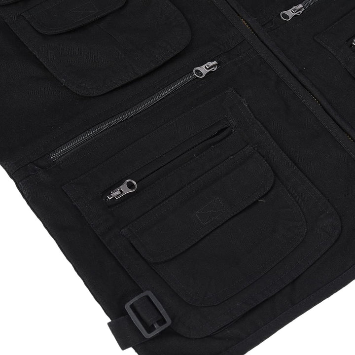YOUTHUP Anglerweste Herren Outdoor Weste Multi-Tasche Ärmellose Jagd Herrenwesten Leicht Safari Wand