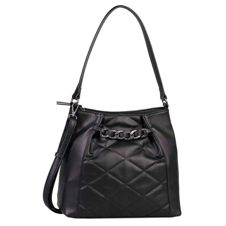 Gabor bags Charlotte Damen Beuteltasche Bucket Bag Schwarz, Schwarz