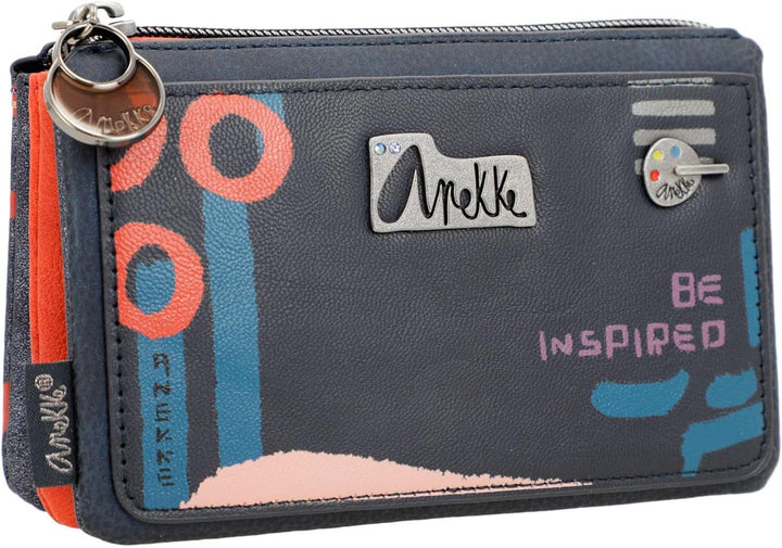 Anekke Contemporary Nagare Triple Compartment Purse M Multicolor