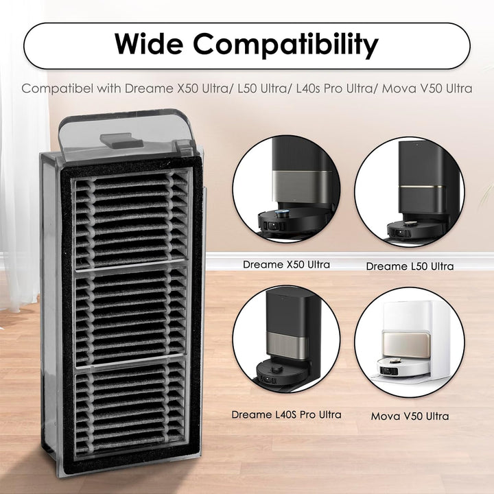 (3 Stück) X50 Ultra Ersatz-HEPA-Filter, kompatibel mit dem Dreame X50 Ultra/Mova V50 Ultra Saugrobot