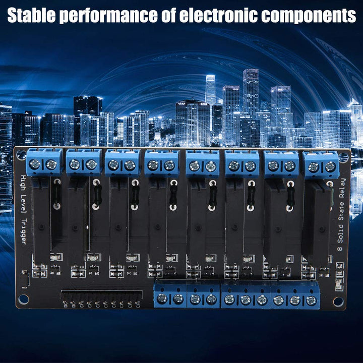 5V 8 Kanal Halbleiterrelais Modul Hochpegelauslöser 2A mit resistiver Sicherung