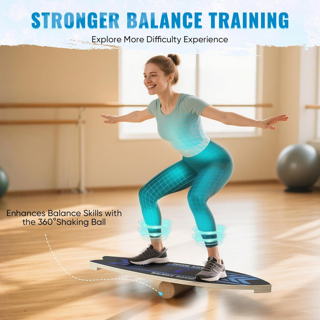 Balance board,surfin balance board,balance board erwachsene,Für Gleichgewicht, Fitness & Surf-Feelin
