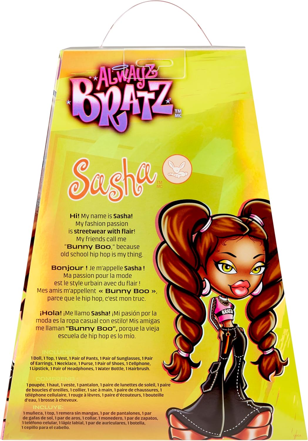Bratz Alwayz Bratz Modepuppe - Sasha - mit 10 Accessoires und Poster - Kinderspielzeug - Geeignet ab