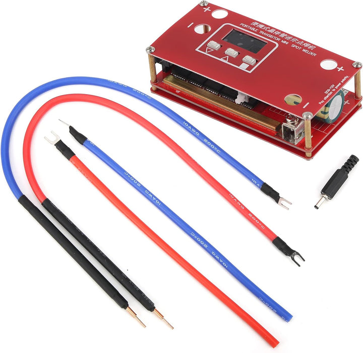 Fafeicy Mini-Punktschweissmaschine, tragbarer Transistor 18650 Lithiumbatterie, adoptiert Einzelchip