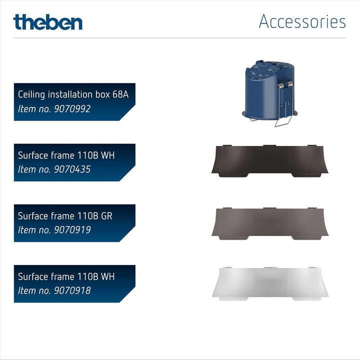 Theben 2079000 thePrema P360 KNX UP WH – KNX – Präsenzmelder Passiv-Infrarot – PIR – 360°, THEPREMA