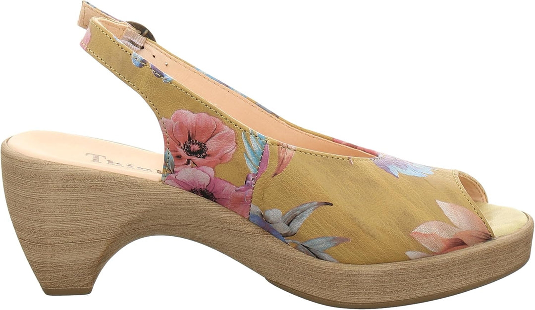 THINK! Damen Zeppa Nachhaltige Slingback Sandale 40 EU 9010 Ananas, 40 EU 9010 Ananas