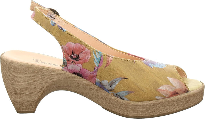 THINK! Damen Zeppa Nachhaltige Slingback Sandale 40 EU 9010 Ananas, 40 EU 9010 Ananas