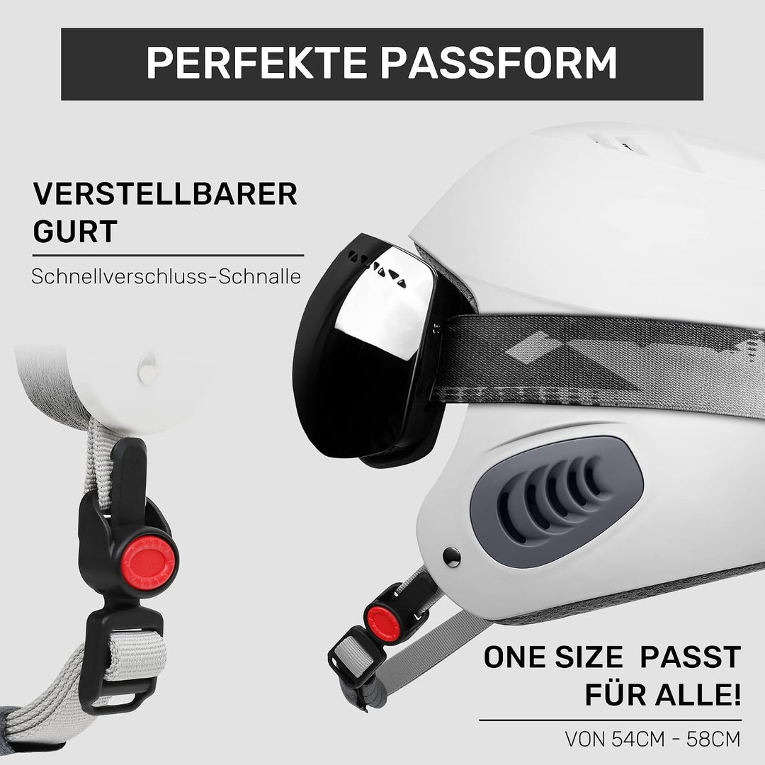 Westt Skihelm für Damen Herren Jugend Kinder Snowboardhelm Schneesporthelm für Skifahren, Atmungsakt