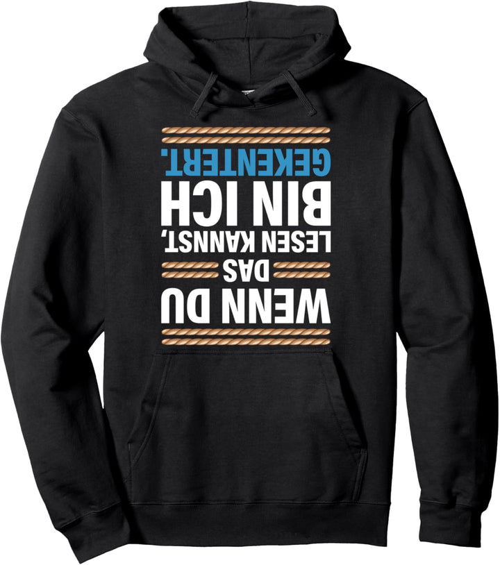 Segeln Segler Katamaran Spruch Kapitän Segelboot Gekentert Pullover Hoodie