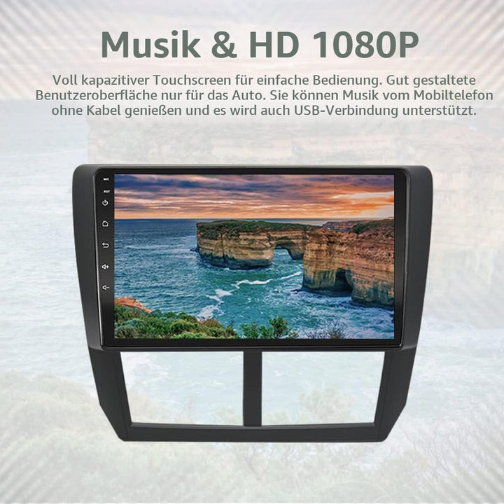 EZoneTronics Android 11 Auto Radio Stereo für Subaru Forester 2008-2012 9 Zoll Carplay Touchscreen G