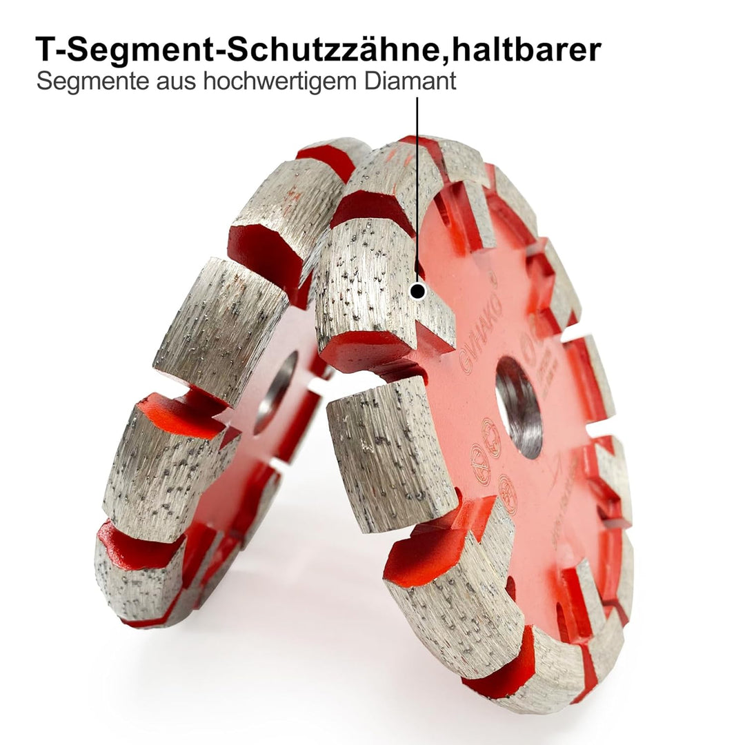 GVHAKG Tuck Point Diamant Fräser,V-Segment extrem scharf für sehr harten Estrich,sehr harte Betonböd