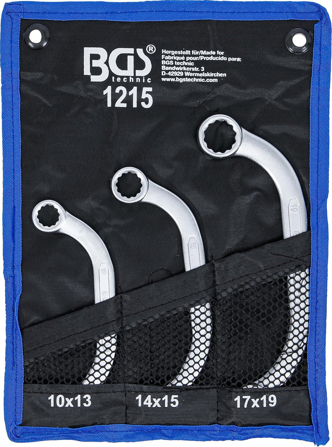 BGS 1215 | Starter- und Blockschlüssel-Satz | SW 10 x 13 - 17 x 19 mm | 3-tlg. 3-tlg. | SW 10 x 13 -