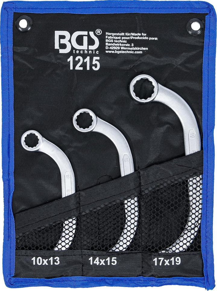 BGS 1215 | Starter- und Blockschlüssel-Satz | SW 10 x 13 - 17 x 19 mm | 3-tlg. 3-tlg. | SW 10 x 13 -