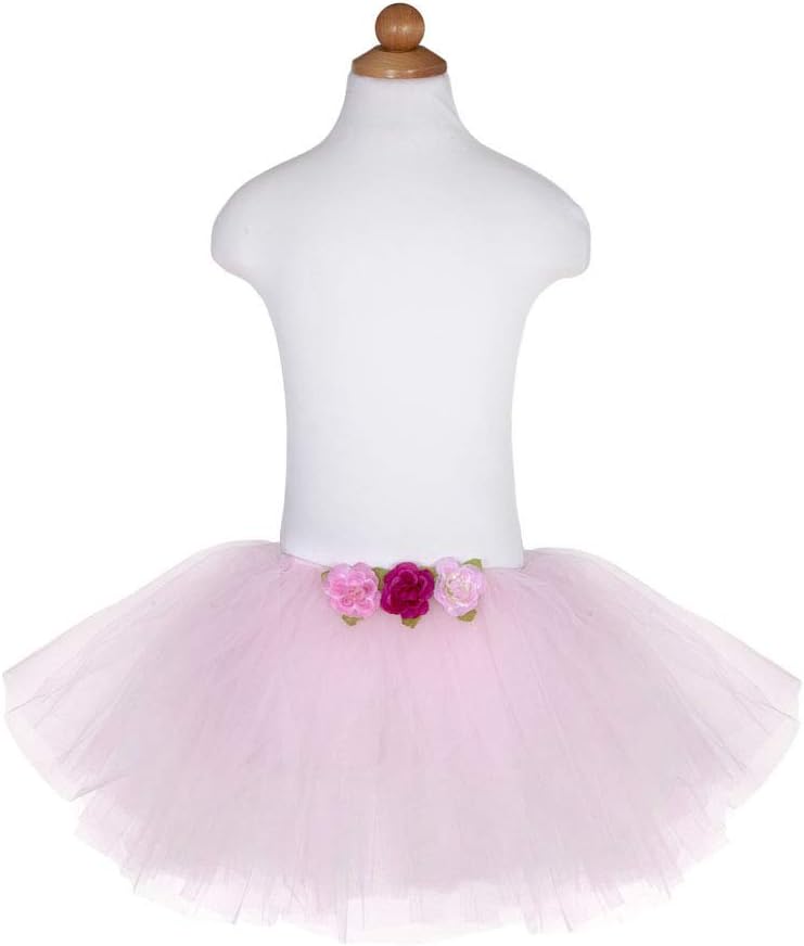 Trullala Rosen-Tutu, Kinder-Ballerinarock, Faschingskostüm, Grösse: S-L in rosa (3-8 Jahre)