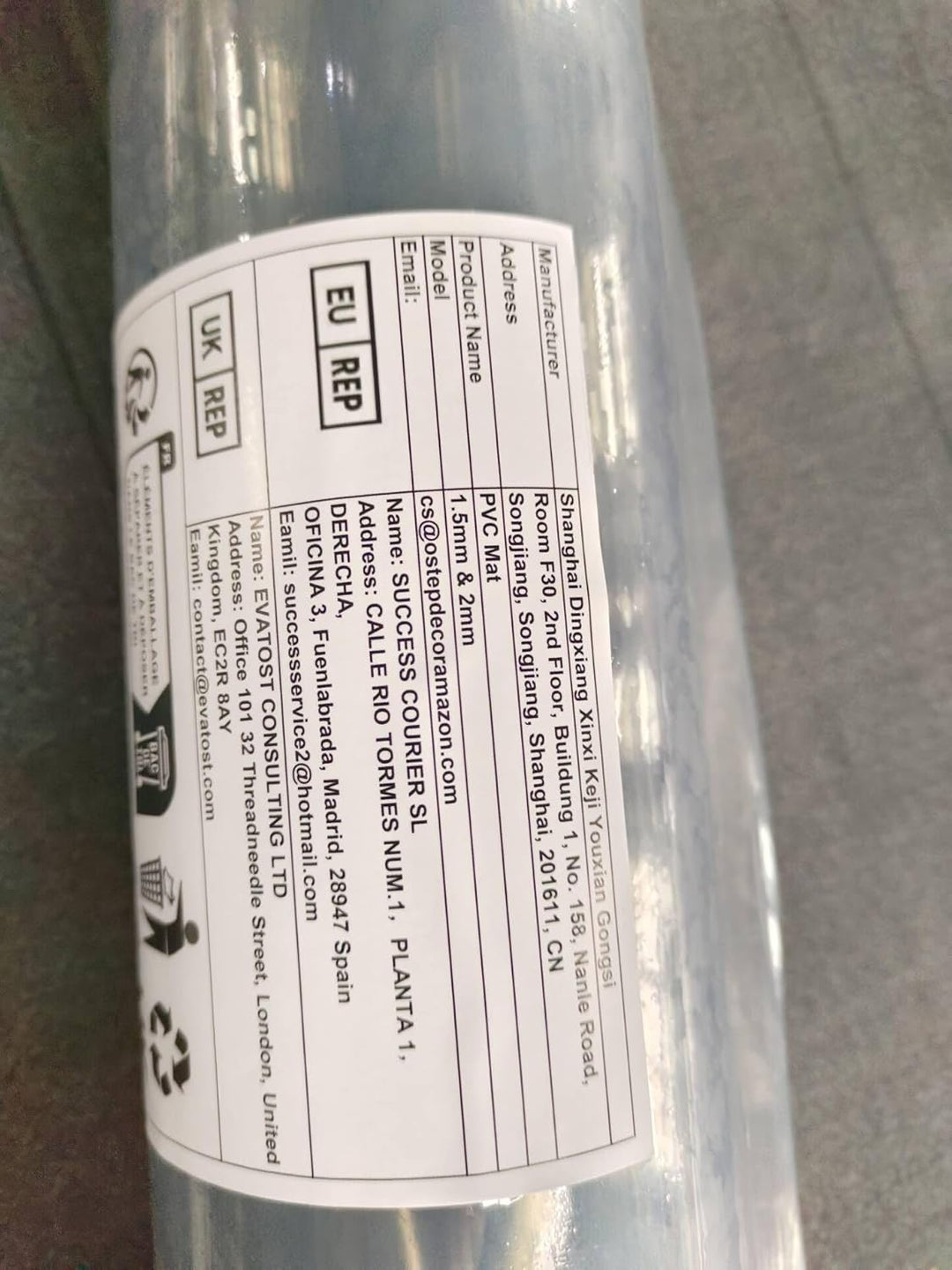 OstepDecor Glasklar Folie 1.5mm, transparente Tischdecke, Tischschutz, Schutztischdecke, Tischfolie