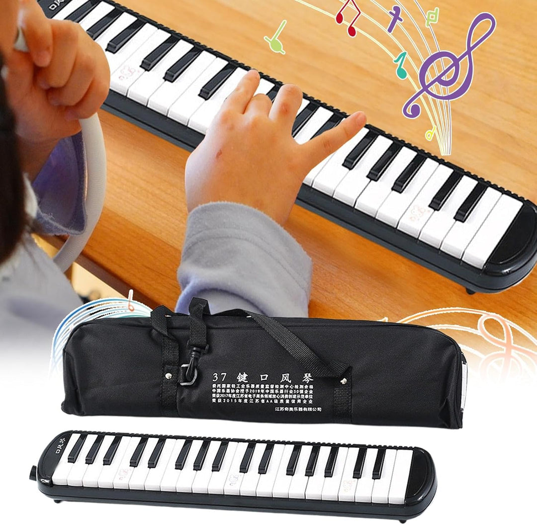 Melodica 32 Tasten | Melodica Instrument mit 2 Mundstücken | 32 Tasten Keyboard Harmonium Instrument