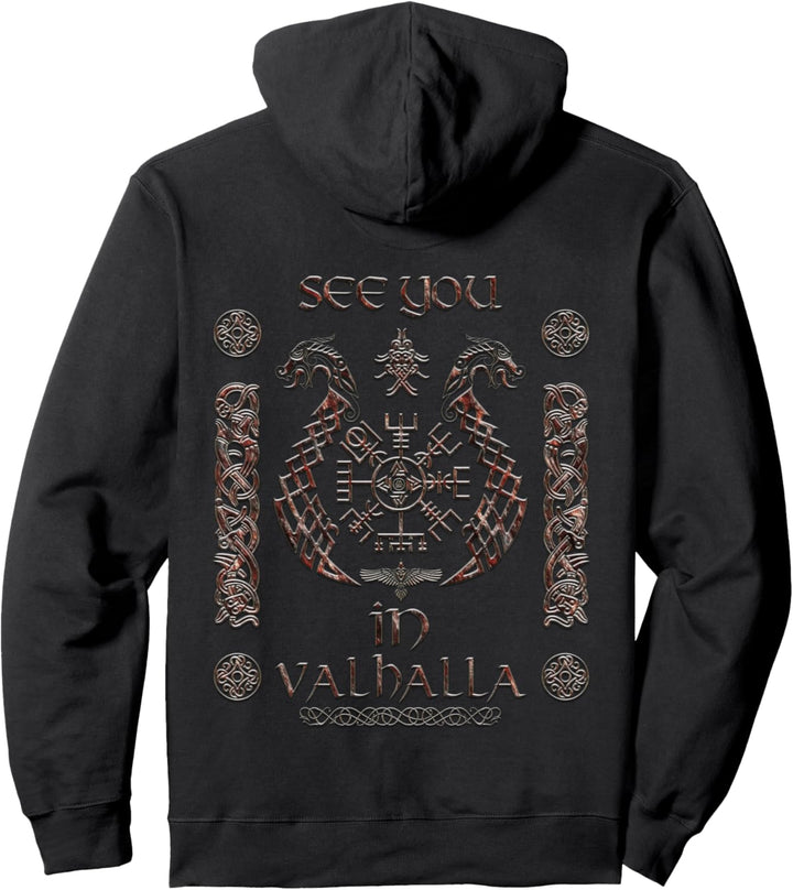 Vegvisir Wikinger Runen Kompass - Nordische Mythology Pullover Hoodie