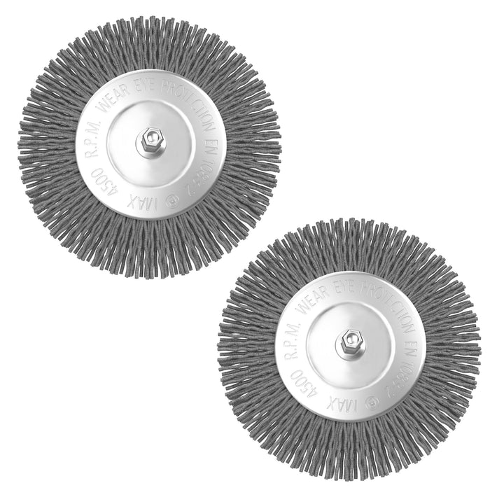 2er Ersatzbürsten Nylon Ersatzfugenbürste passend für Güde Fugenreiniger GFR 401 (94317) zur Anwendu