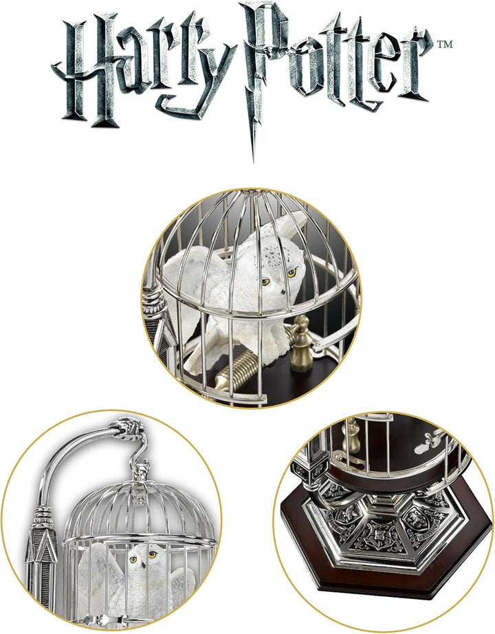 The Noble Collection Miniature Hedwig In Cage