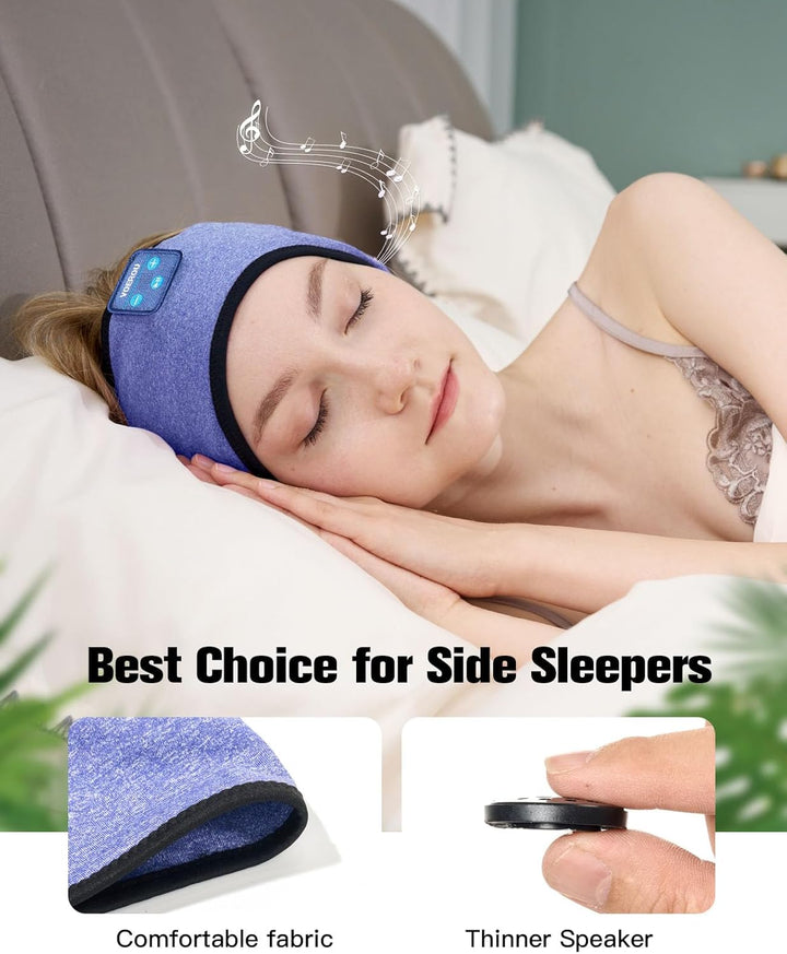 Voerou Bluetooth Schlafkopfhörer, Blue